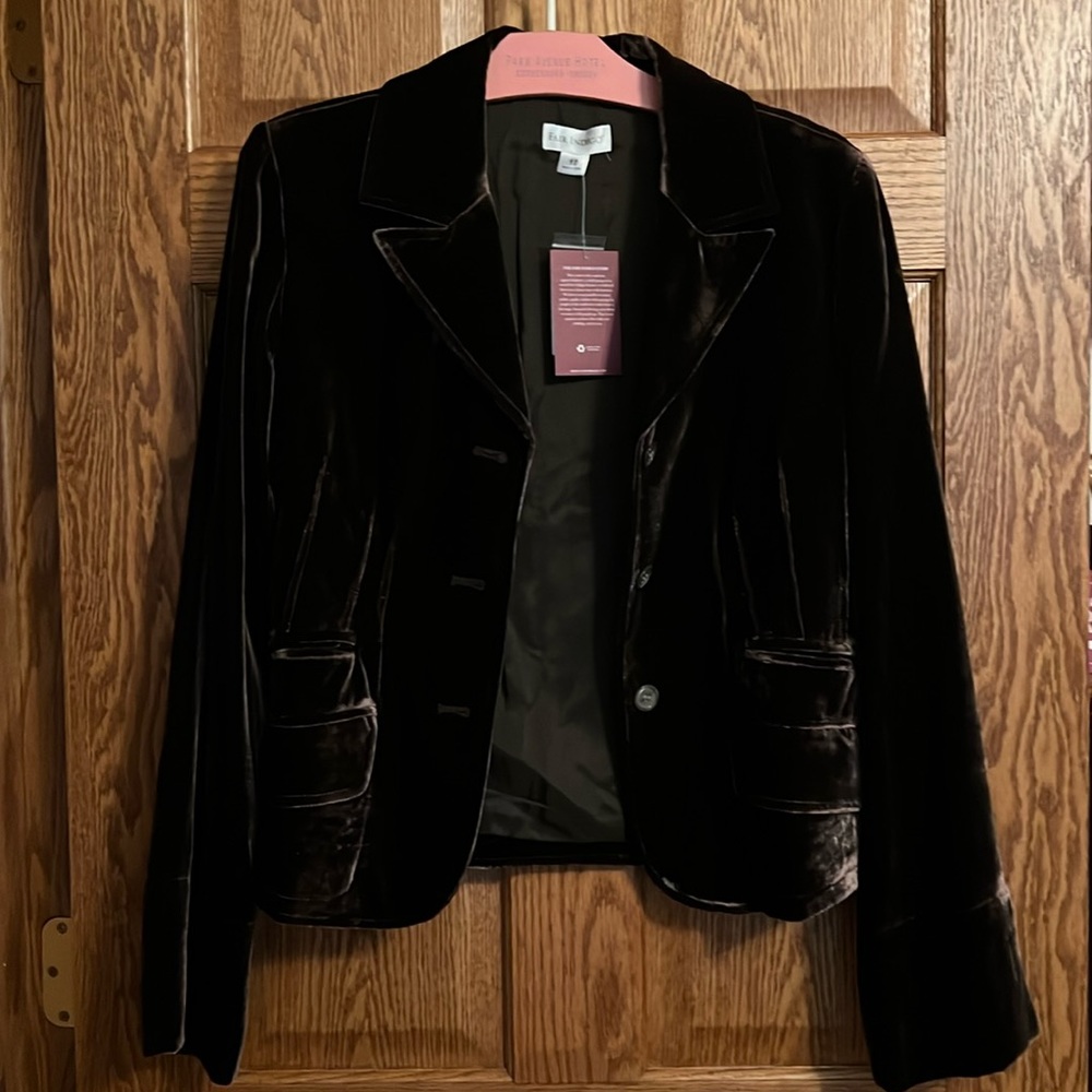 Fair Indigo Brown Velvet Blazer